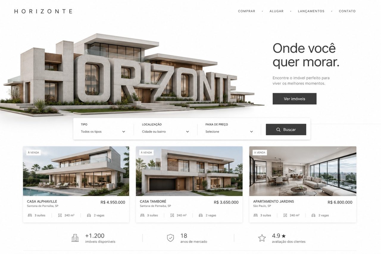 Projeto entregue — Horizonte