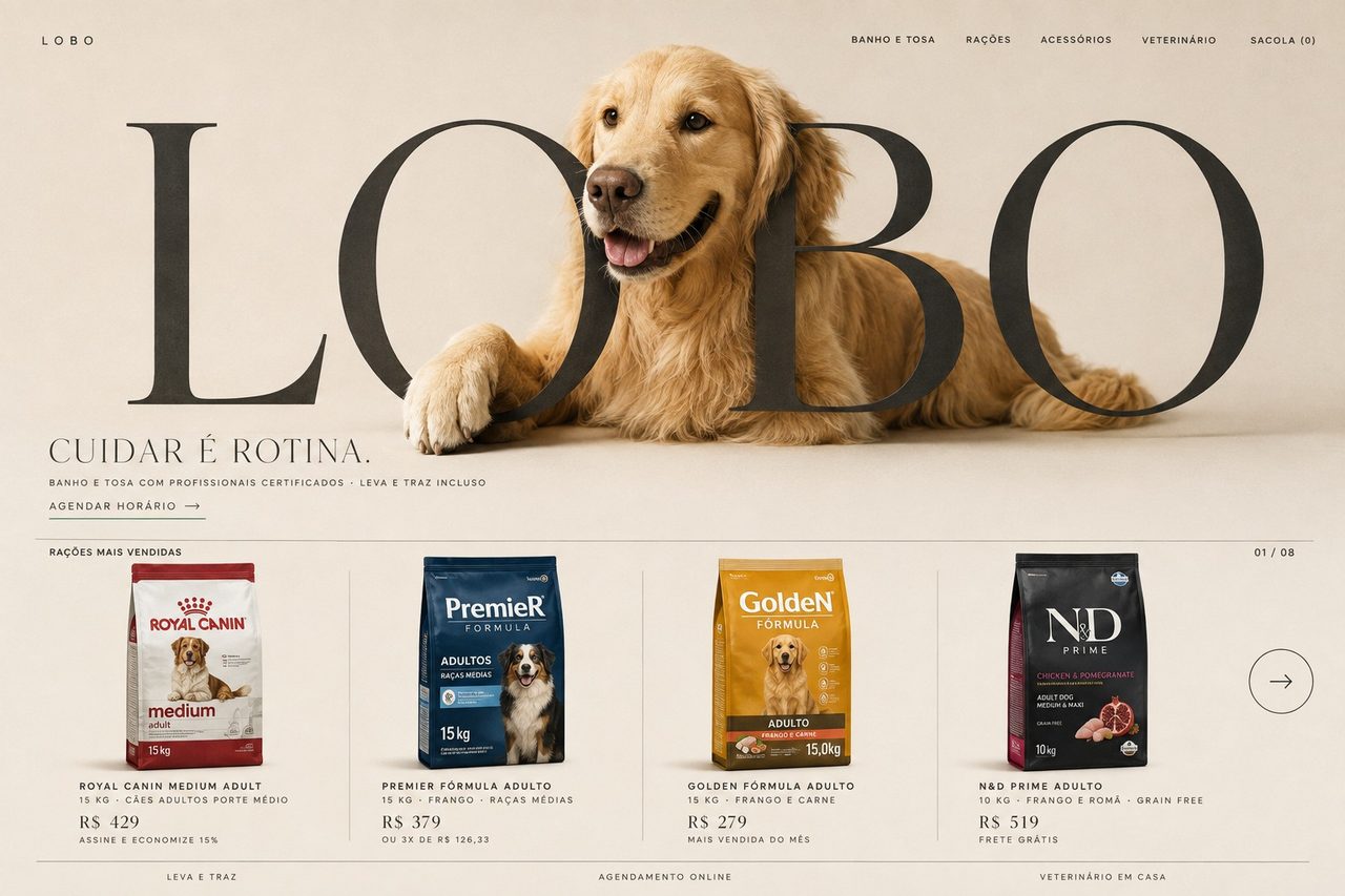 Lobo — petshop e banho e tosa